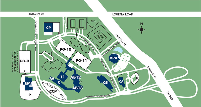 Map of Lone Star College-University Park