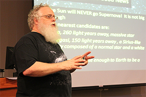 Dr. Aaron Clevenson, astronomy professor at LSC-Montgomery