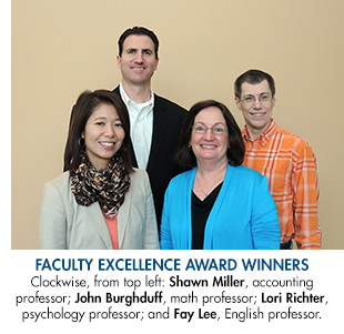 Lone Star College-CyFairs Faculty Excellence Award winners 
