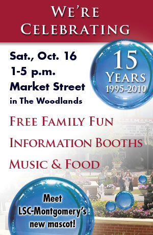 LSC-Montgomery 15 yr. Celebration October 16 at Market Street The Woodlands
