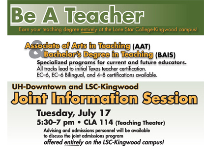 Be a Teacher - Information Session