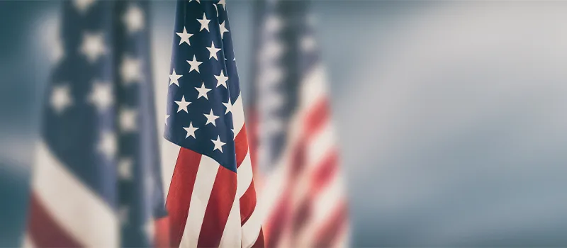 US flags