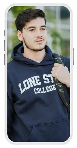 Happy student