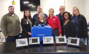 Photo of LSC-EAC staff and representatives from Evident Scientific, Inc