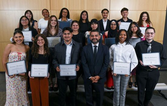 Jack Kent Cooke Scholarship recipients Jade-Kai Johnson and Jonathan Rodriguez
