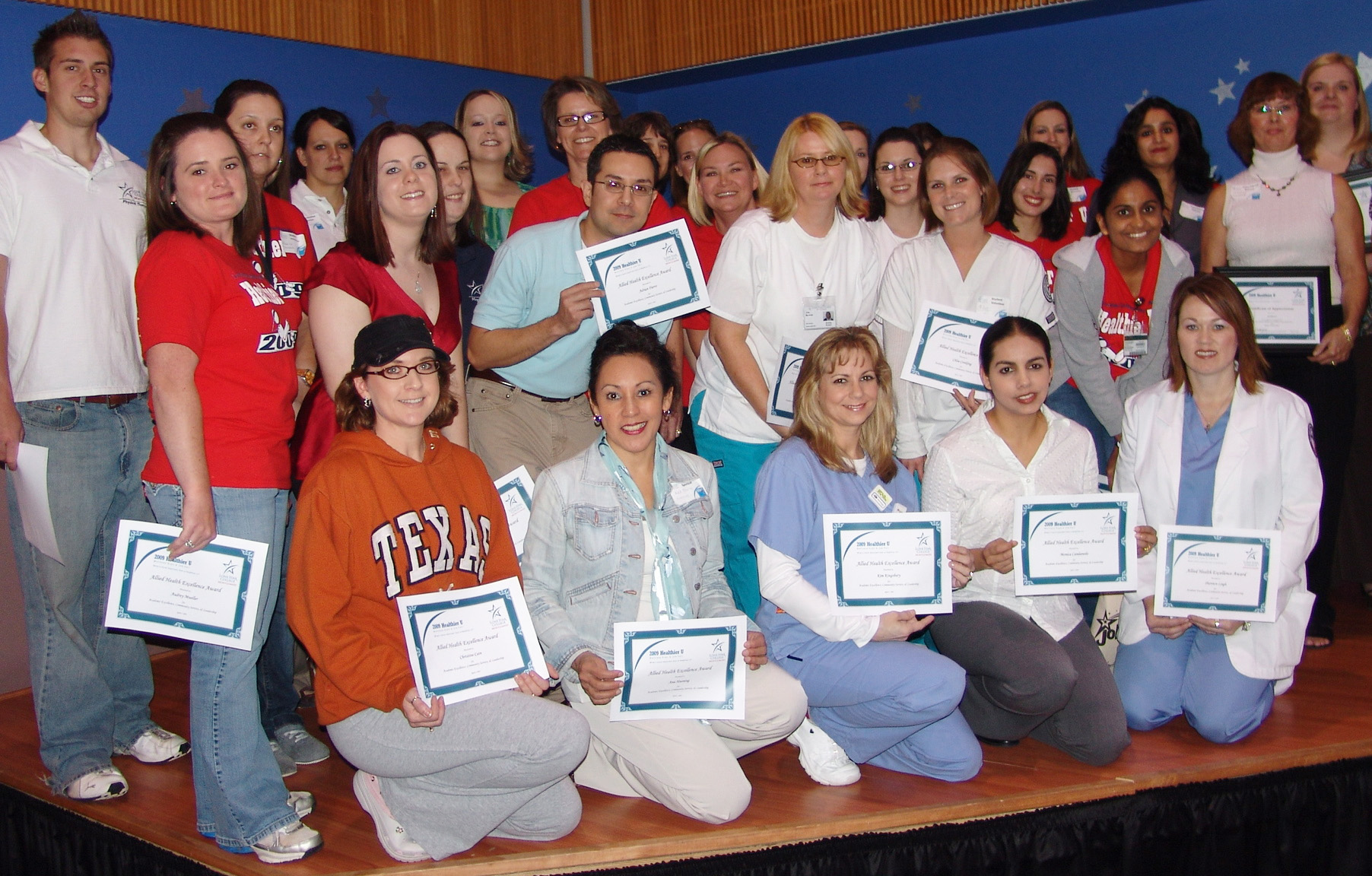 Students in health-related programs at Lone Star College-Montgomery receive scholarships generated from colleges annual Healthier U event. More than $15,000 was awarded to students as part of last years event. Booth sponsorships are still available for Healthier U 2010, which takes place April 7-8. 