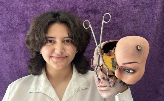 student and art