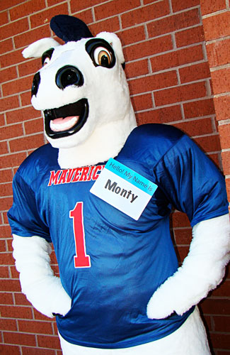 New LSC-Montgomery mascot, Monty the Maverick!