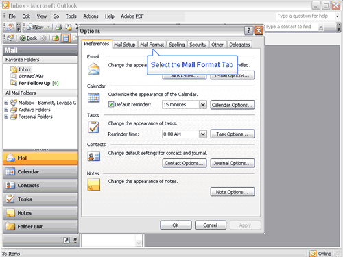 Outlook Signature Format