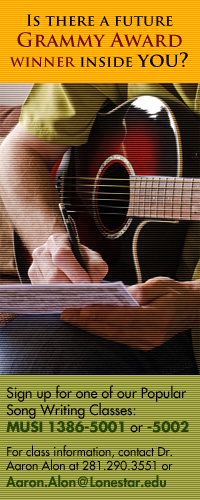 Popular Song Writing class at LSC-CyFair!