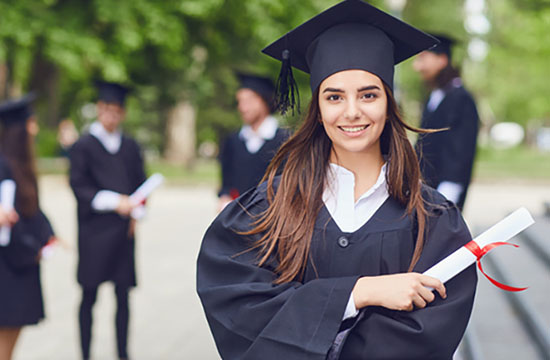 Graduating students from bachelors program