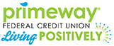 Primeway Federal Credit Union - "Living Positively" logo