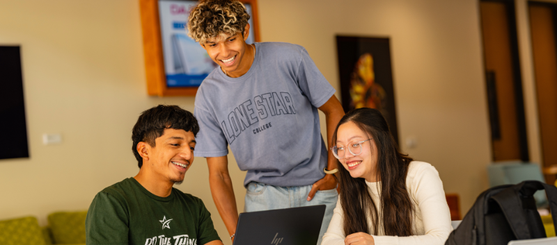 Students participating in activities at Lone Star College–Houston North campus