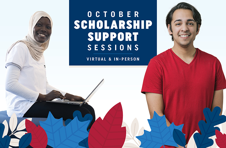 Scholarship Support Sessions Flyer