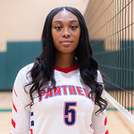 volleyball player in number 5 jersey