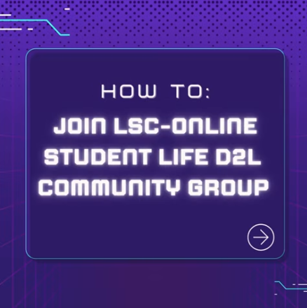 How to join the student life group in D2L