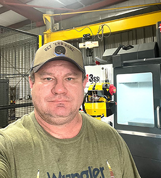 LSC-Cypress Center's Kenneth Jones, who is earning an associate degree in machining technology, is among the scholarship recipients awarded through the Gene Haas Foundation, a longtime donor supporting Lone Star College machining programs.