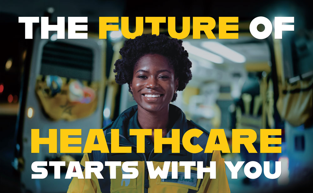 the future of healthcare starts with you woman ems service