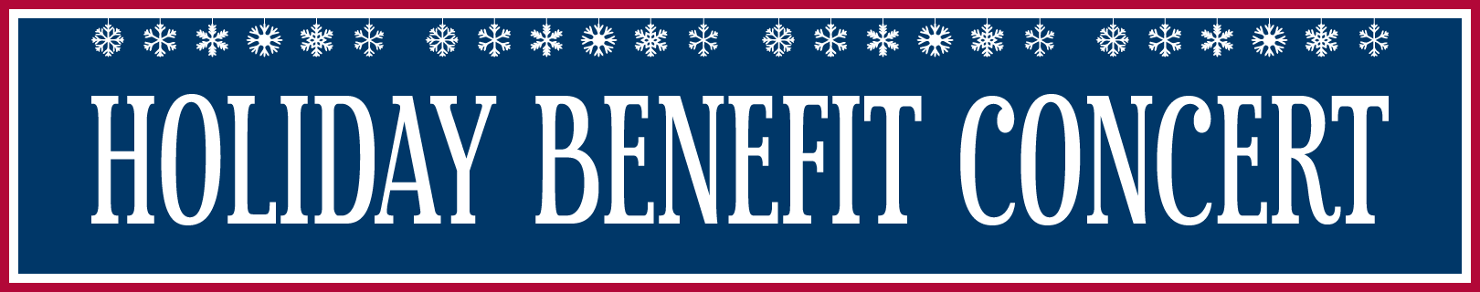 Holiday Benefit Concert banner