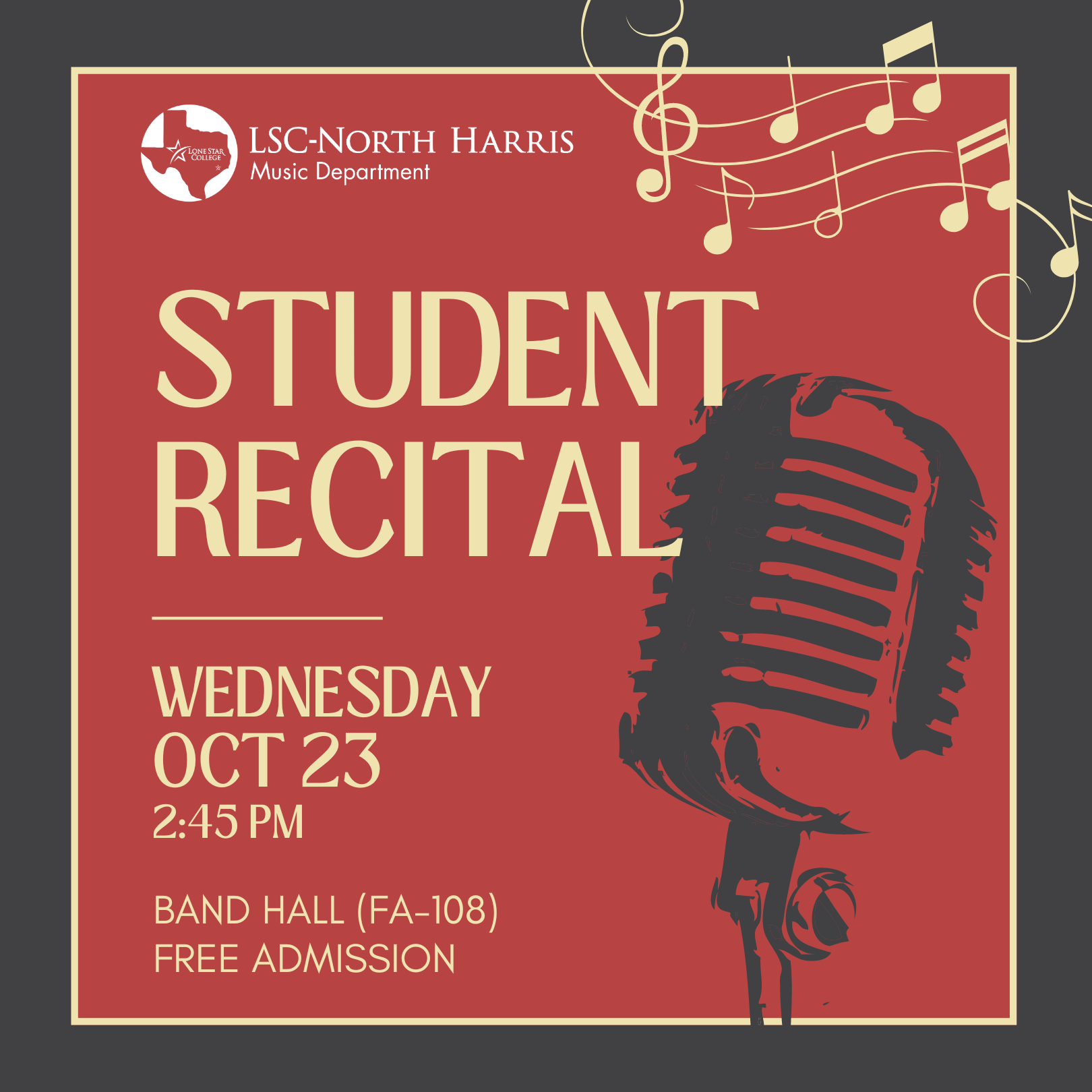 Student Recital Poster