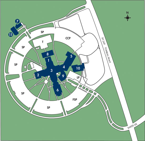 Lone Star College Map Lsc-Tomball Maps |