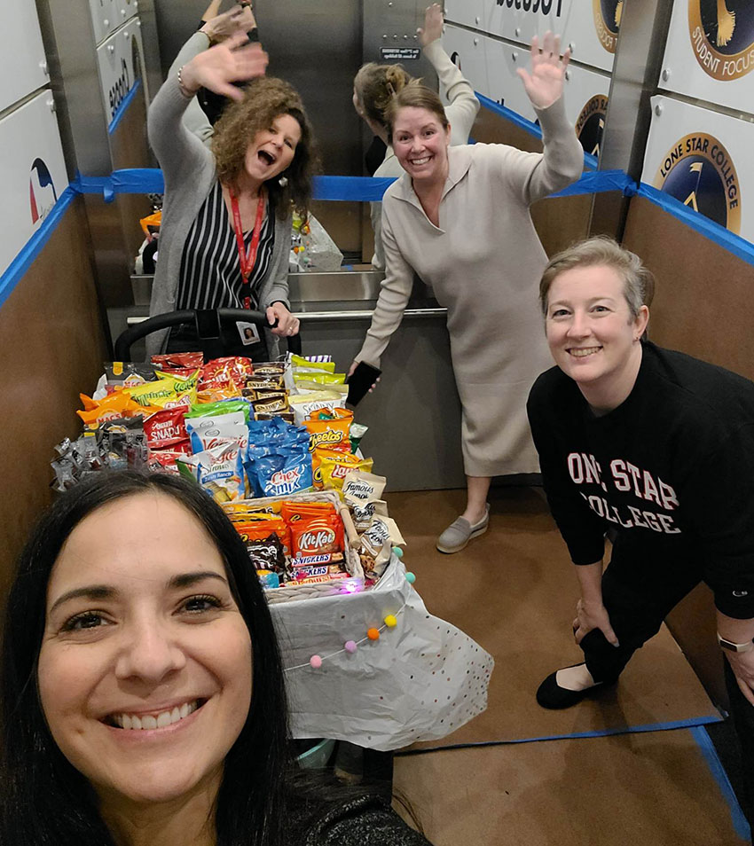 Group of Students and Snacks