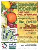 Photo of Community Food Fair Flyer 