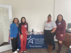 Photo of Career Services staff and HEB representatives 