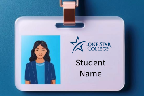 student id card with a photo