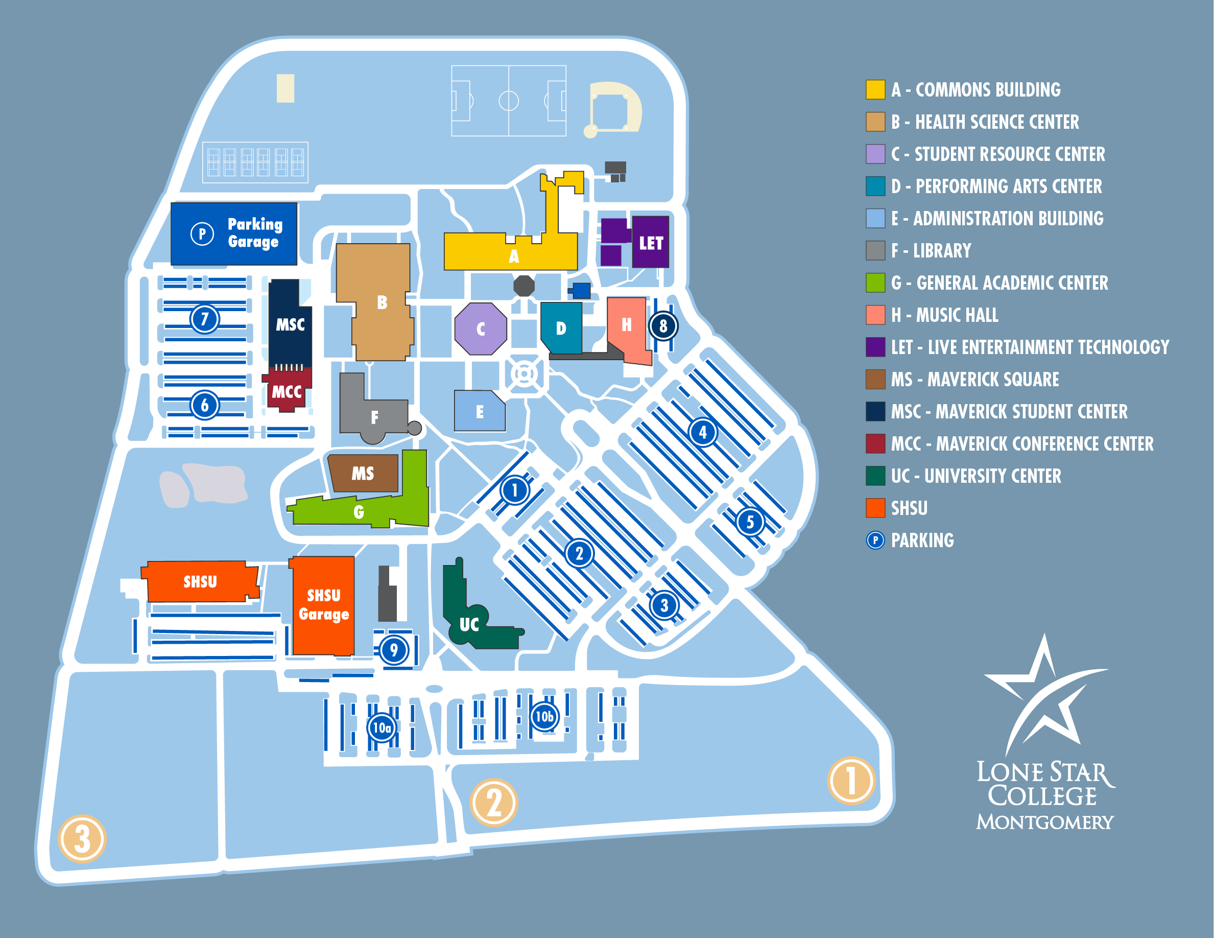 LSCMontgomery Campus Map