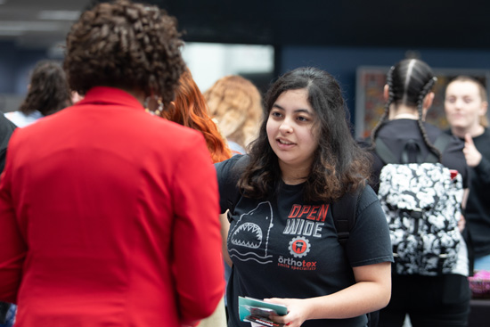 LSC-Tomball Student Participates in National Voter Day activities. 