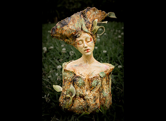 "Fragments of Becoming" ceramic piece by LSC-CyFair alum Victoria Suarez
