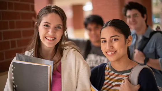 photo of students in a group outside